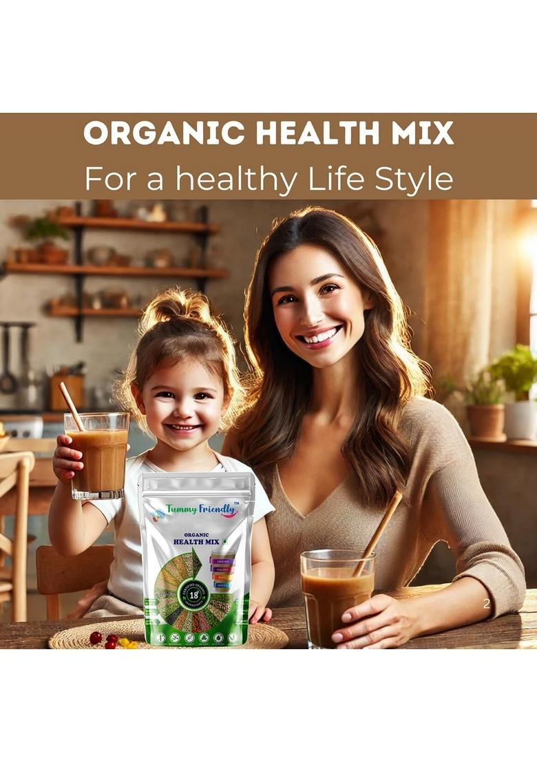 Tummyfriendly Foods Organic Health Mix Powder For Baby Kids 2 Year Old | Baby Food For 2+ Year Old | Maximum Nutrition From Real Food. Available In Trial Baby Pack. 800G