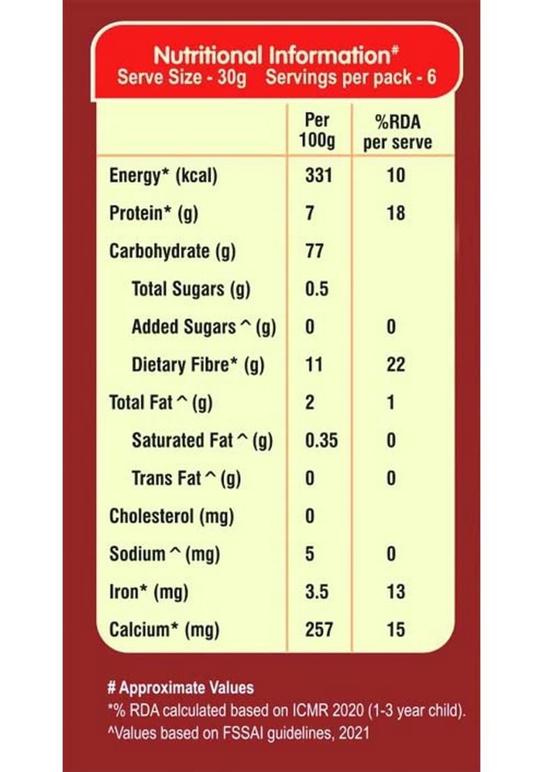 Manna Sprouted Ragi Powder, Porridge Mix, No Added Sugar, Colour, Flavour, Salt. 250G