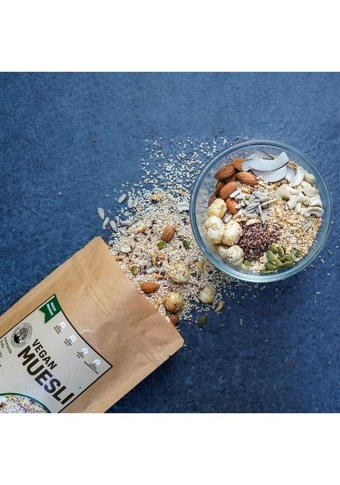 Peepal Farm Vegan Muesli | Handmade Wholegrain Breakfast Cereal | No Added Artificial Flavors & Preservatives | Pack Of 2 (200G Each)