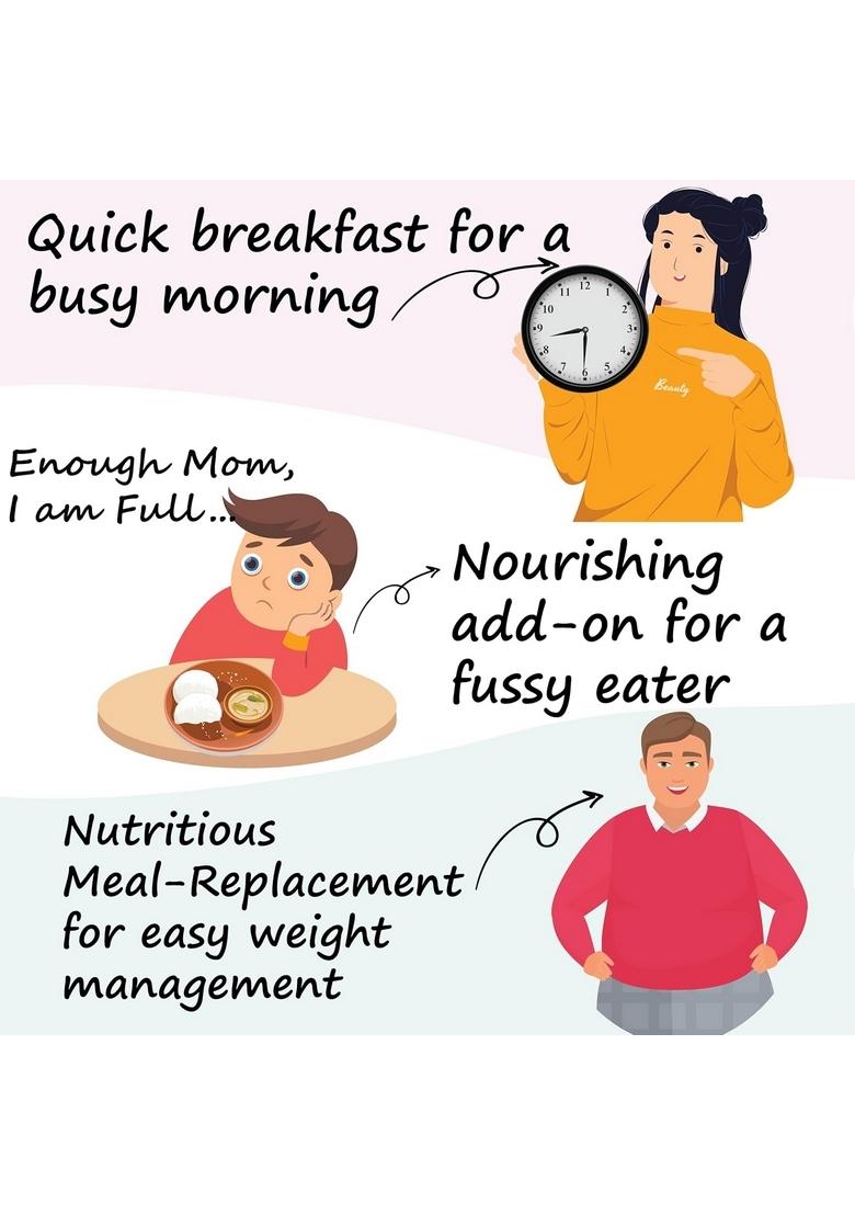 Tummyfriendly Foods Certified Organic Health Mix Powder For Adults, Kids, Women. Made With Sprouted Ragi Powder, Green Moong, Oats, Nuts, Seeds | Multigrain Millet Health Mix | 800G