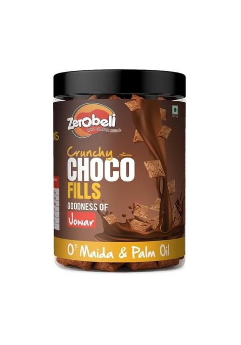 Zerobeli Multigrain Choco Fills Snack 215G | No Palm Oil, No Maida | Delicious Chocolate Pockets Made With Whole Wheat, Rice & Jowar | Healthy Cereal Snack For Kids | Nutritious & Guilt-Free Chocolate Filled | Satisfy Your Cravings With A Wholesome