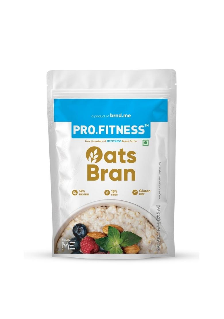Pro.Fitness Oats Bran 360G | 14G Protein & 18G High Fiber | Nutritious & Healthy Breakfast Cereal (From Makers Of Myfitness Peanut Butter)