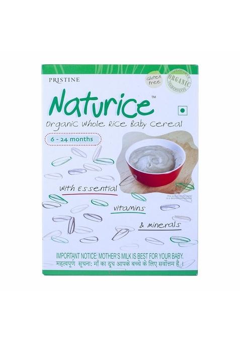 Pristine Naturice Baby Food 300G | Baby Cereal (6-24 Months) Organic Whole Rice | Infant Food