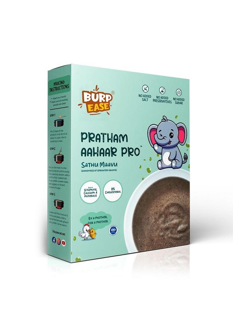 "Burpease Pratham Aahaar Pro Baby Food – Organic Sprouted Grains (Sattu Maavu) For Babies Above 6 Months | No Added Sugar, Nutrient-Rich, 400G" (400Gm, Banana)