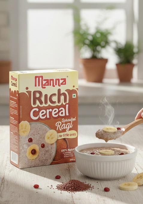 Manna Baby Cereal. No Added Sugar, Baby Food Safe For 6