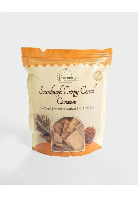 The Magic Oven Sourdough Cinnamon Crispy Cereal | Healthy Breakfast Cereal With Cinnamon Flavor 200Gm