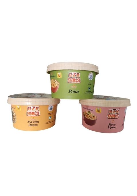 Jaadu Upma + Masala Upma + Poha Breakfast Combo