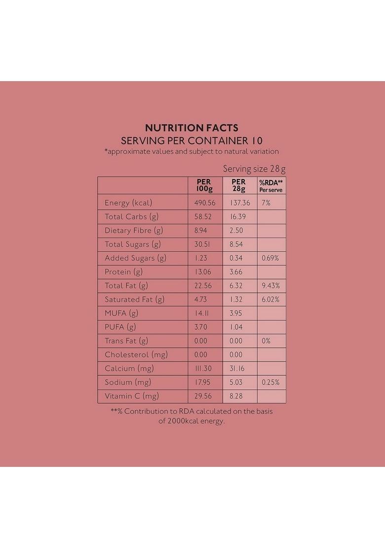 Nourish Organics Amaranth Muesli, Mild Sweet 280G Pack| Healthy And Nutritious Breakfast Cereals With Whole Nuts | No Refined Sugar | Clean Label