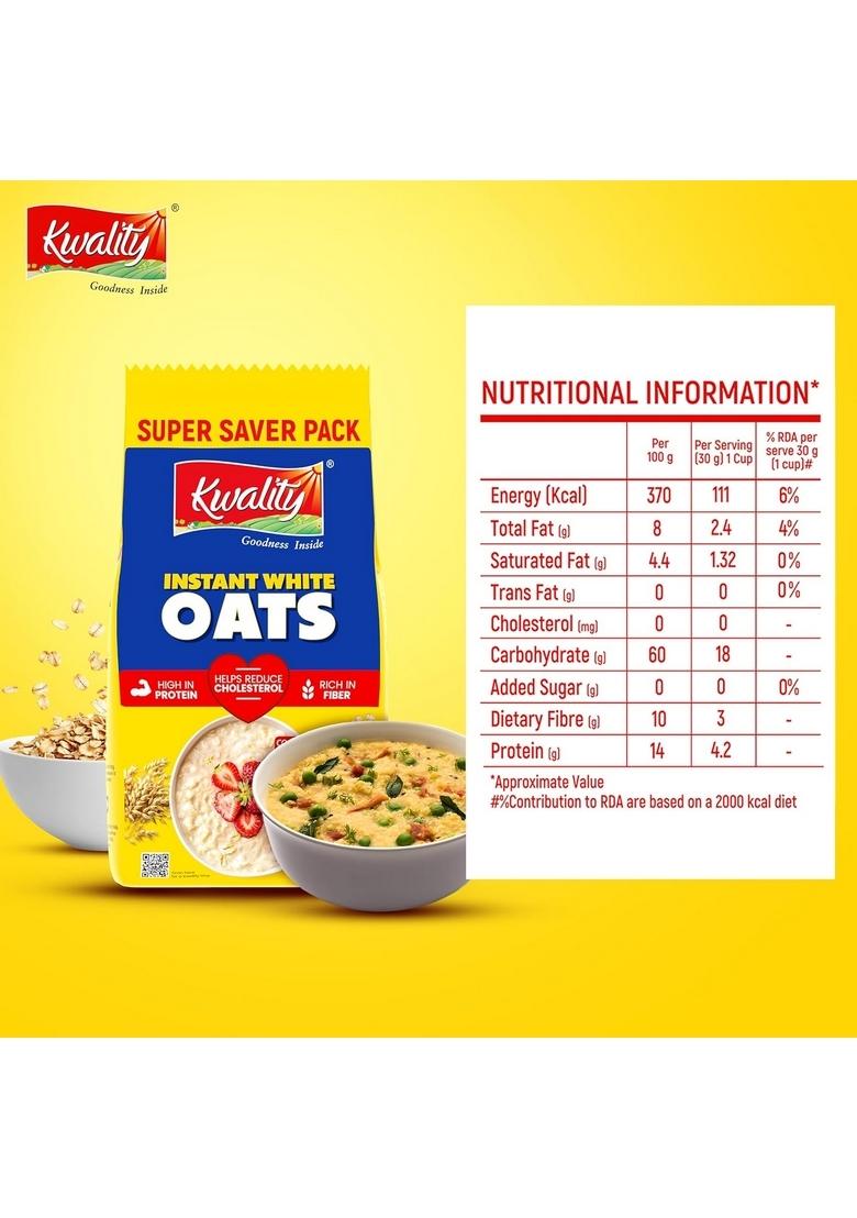 Kwality Instant White Oats 1Kg