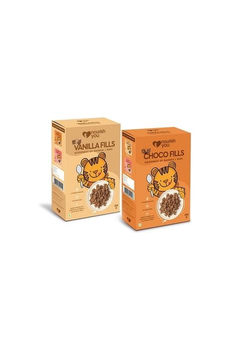 Nourish You Quinoa + Ragi Fills | Choco Fills | Vanilla Fills | 250G Each