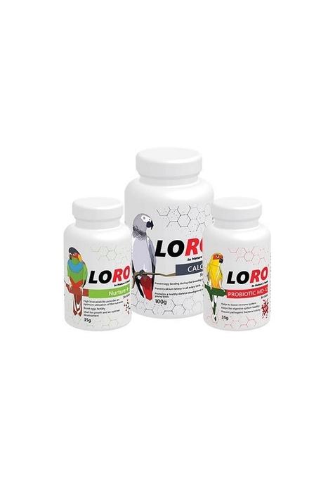 Loro: In Nature'S Hand Premium Vitamin,Calcium And Probiotic Supplement For Breeding Pet Birds: Enhances Immunity, Promotes Breeding, And Guards Against Illness - Young Adult, Powder, 170 G