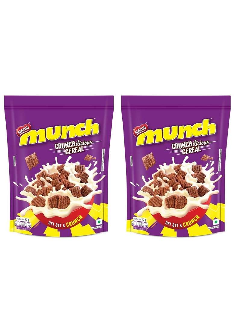 Nestle Munch Crunchilicious Cereal | Get Set & Crunch | Breakfast Cereal | 300G (Pack Of 2) - Indya