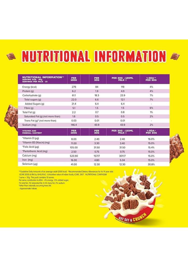Nestle Munch Crunchilicious Cereal | Get Set & Crunch | Breakfast Cereal | 300G (Pack Of 2) - Indya