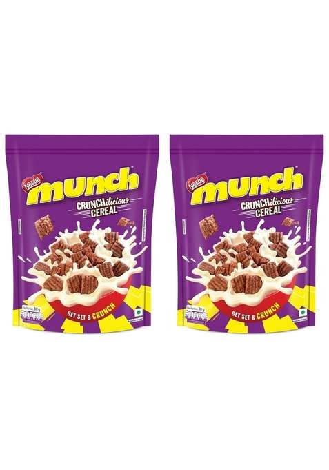 Nestle Munch Crunchilicious Cereal | Get Set & Crunch | Breakfast Cereal | 300G (Pack Of 2)