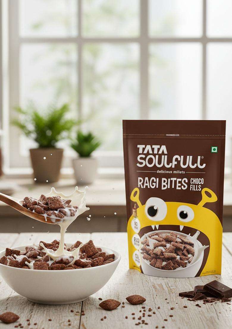 Tata Soulfull Ragi Bites Choco Fills, 500G (Pack Of 2) - Indya