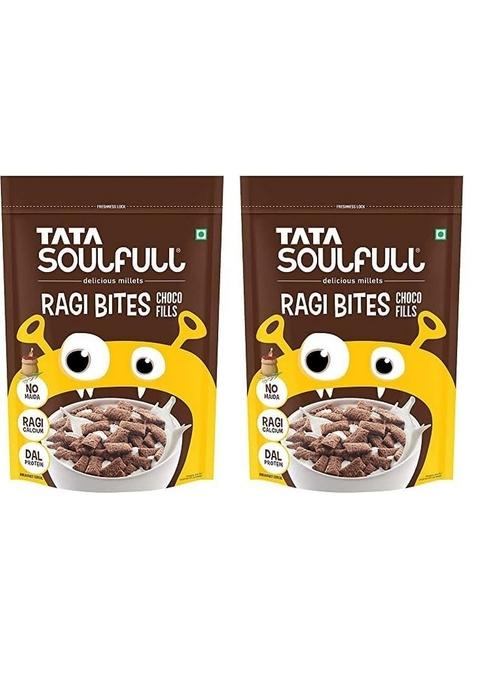 Tata Soulfull Ragi Bites Choco Fills, 500G (Pack Of 2)