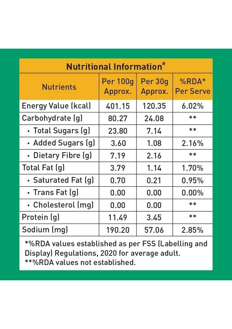 Gaia Crunchy Muesli – Mixed Fruit, 1Kg | High-Fiber Multigrain Breakfast Cereal With Real Dried Fruits | Low Fat, No Trans Fat, Healthy & Nutritious