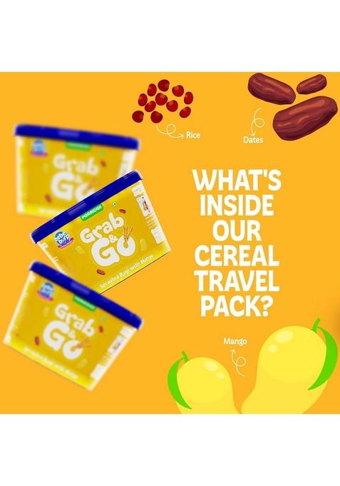 Be'Be' Burp Travel Pack Grab-N-Go | Mix Porridge Combo | Natural Food No Sugar No Salt | No Artificial Preservatives & Flavors | Real Fruits & Vegetables | Porridge-25 Gram Each (Pack Of 5)