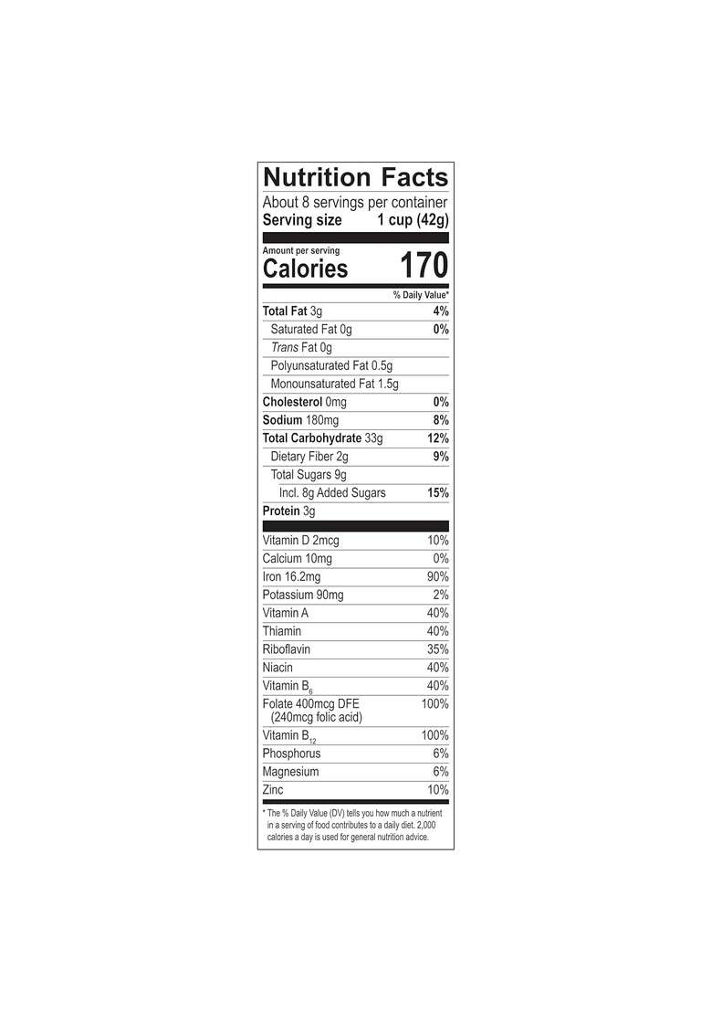 Honey Bunches Of Oats Almond, Heart Healthy, Low Fat, With Whole Grain Cereal, 12 Ounce 340G (Usa) - Indya
