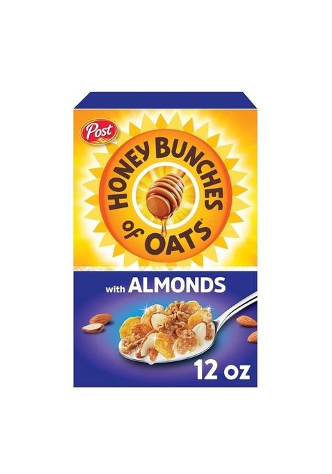 Honey Bunches Of Oats Almond, Heart Healthy, Low Fat, With Whole Grain Cereal, 12 Ounce 340G (Usa)