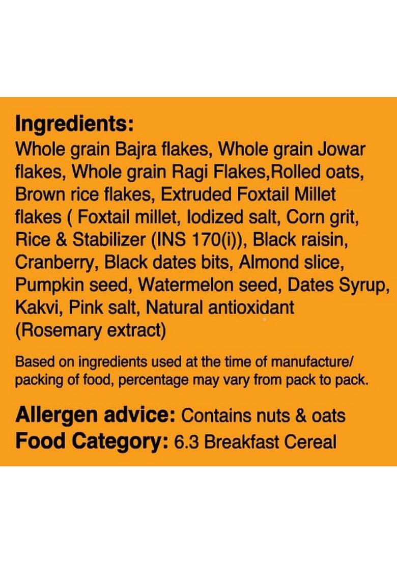 Millet Bank Berries,Nuts & Date Muesli | Nutrient-Rich Blend | 1 X 350G Pack