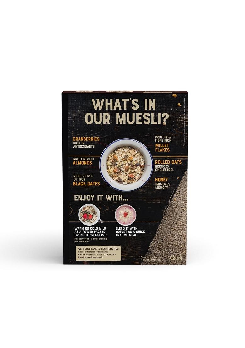 Millet Bank Berries,Nuts & Date Muesli | Nutrient-Rich Blend | 1 X 350G Pack