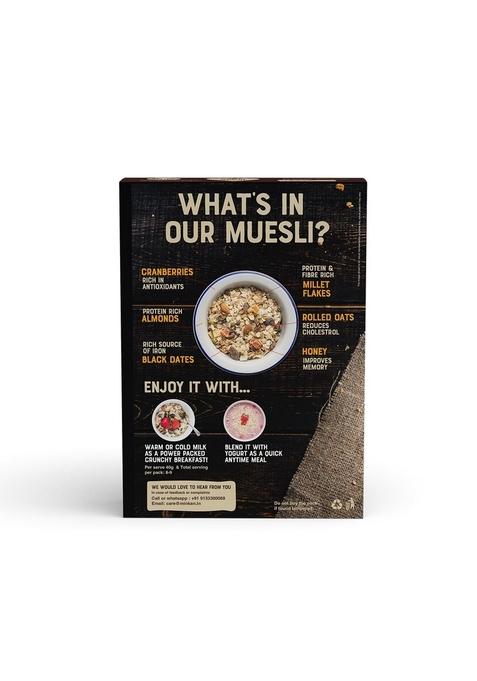 Millet Bank Berries,Nuts & Date Muesli | Nutrient-Rich Blend | 1 X 350G Pack