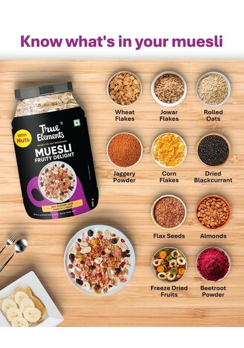 True Elements Fruit & Nut Crunch Muesli 700G