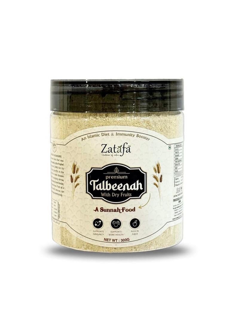 Zatafa Talbina With Dry Fruits | Healthy Breakfast Cereal | Barley Dry Fruits Mix | Talbina/Talbeena Sunnah Food | Nutrient-Rich, Natural & Delicious Breakfast Option