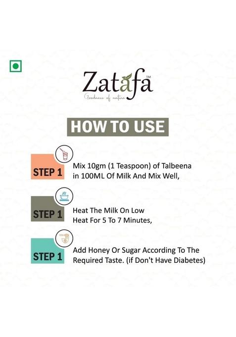 Zatafa Talbina With Dry Fruits | Healthy Breakfast Cereal | Barley Dry Fruits Mix | Talbina/Talbeena Sunnah Food | Nutrient-Rich, Natural & Delicious Breakfast Option