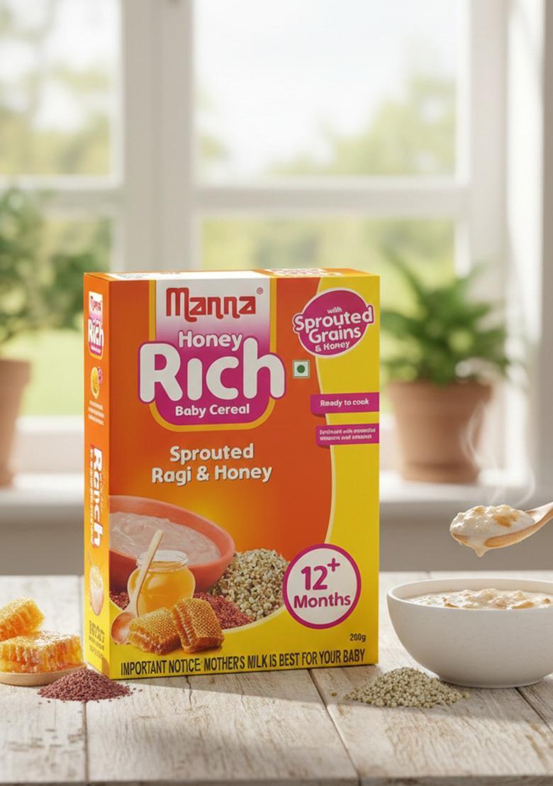 Manna Baby Cereal. No Added Sugar, Baby Food Safe For 6