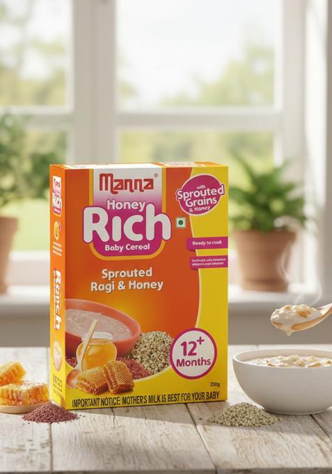 Manna Baby Cereal. No Added Sugar, Baby Food Safe For 6