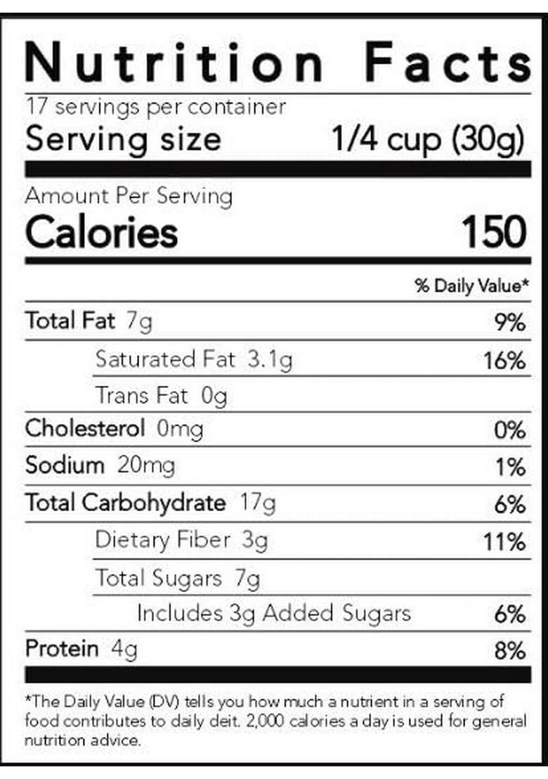 Thenibblebox Blueberry Blaze Granola 500G, Jar [45% Dry Fruits, Gluten Free, Plant Based/Vegan Friendly, No Additives/Preservatives]