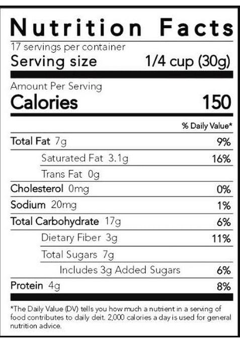 Thenibblebox Blueberry Blaze Granola 500G, Jar [45% Dry Fruits, Gluten Free, Plant Based/Vegan Friendly, No Additives/Preservatives]