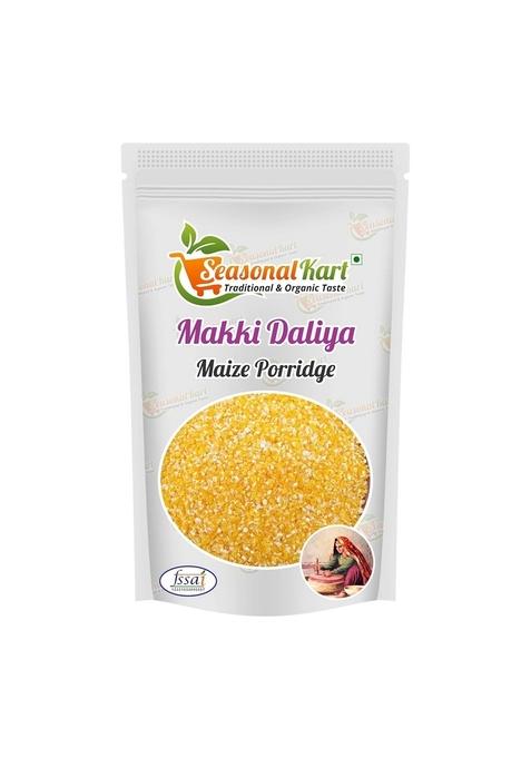 Seasonal Kart Makki Daliya/Makai Ka Daliya|Homemade Daliya 400 Grams| Healthy And Tasty Breakfast| Cereal For Breakfast | Chemical & Pesticides Free | Naturally Gluten-Free| 100% Natural & Vegan |