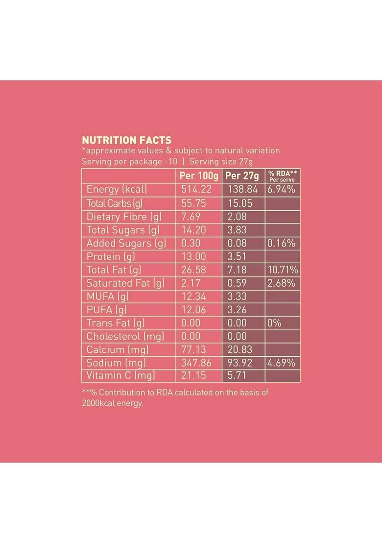 Nourish Organics Cranberry Super Grain Granola, 270G Single Pack | Healthy And Nutritious Breakfast Cereals With Whole Nuts | No Refined Sugar | Clean Label