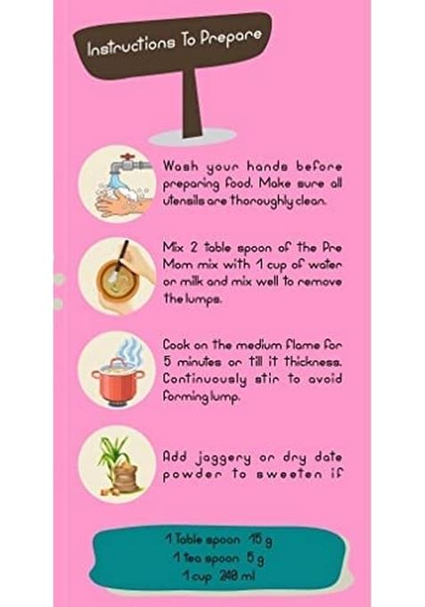 Nutpure Pre Mom |100% Natural Multigrain Health Mix For Pregnant Women| With The Goodness Of 24 Superfoods (Nuts, Millets/Cereals & Pulses) | 250 Gm (1)