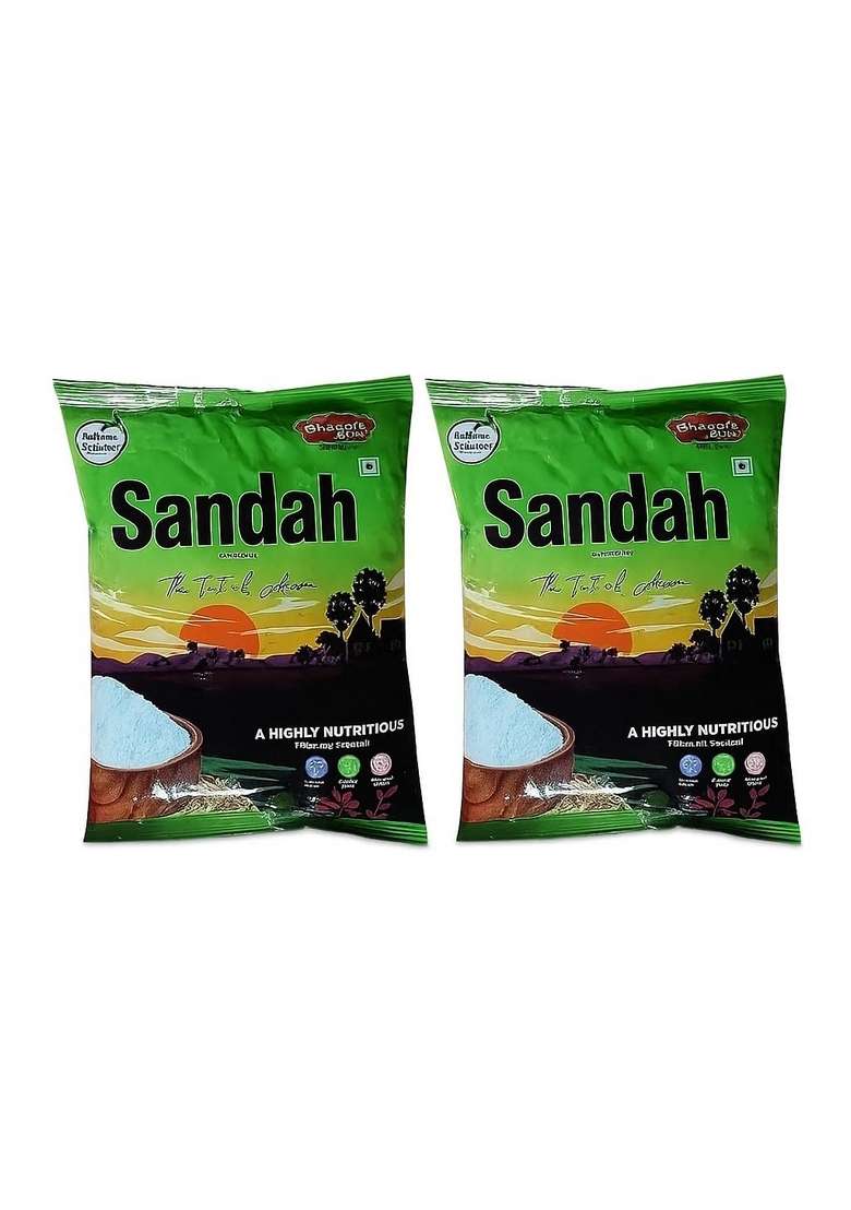 Bhogali Jalpan Sandah | Traditional Assamese Nutritious Cereal | Gluten-Free, No Preservatives, 100% Natural (Pack Of 2) - Indya
