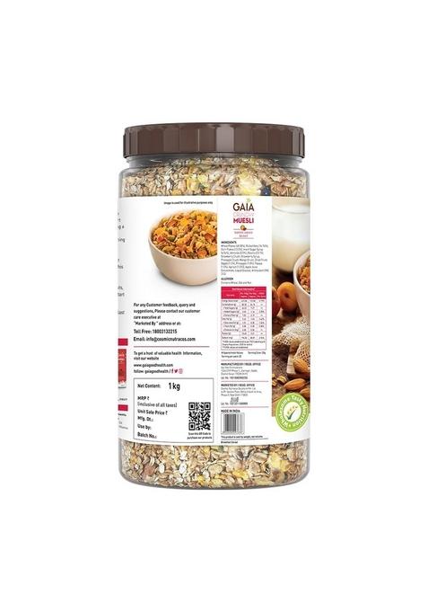 Gaia Nutty Fruit Blast Crunchy Muesli 1 Kg Jar