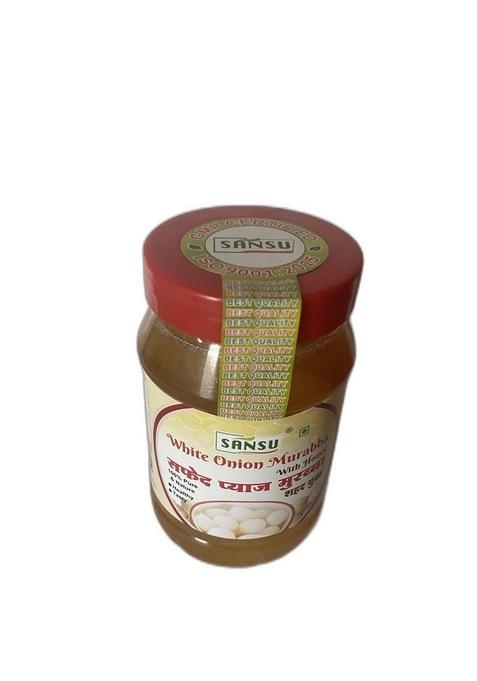 Sansu Homemade Organic White Onion Murabba With Honey" Good For Health | Natural Immunity Booster | (500 Gram)