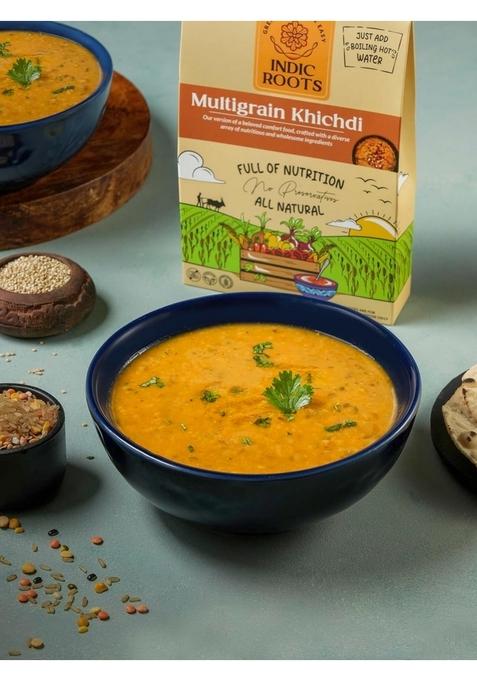 Organic Roots Multigrain Khichdi, Vegan, Superfood, Instant Food, Healthy Food, Ready To Eat Full Meal, No Msg, No Preservatives, 55 Gm (Pack Of 2)
