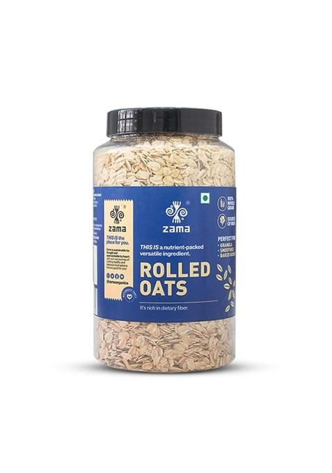 Zama Rolled Oats 700 Gms | 100% Whole Grain | Gluten-Free | Nutrient-Rich Breakfast Cereal | Diet Food For Weight Loss
