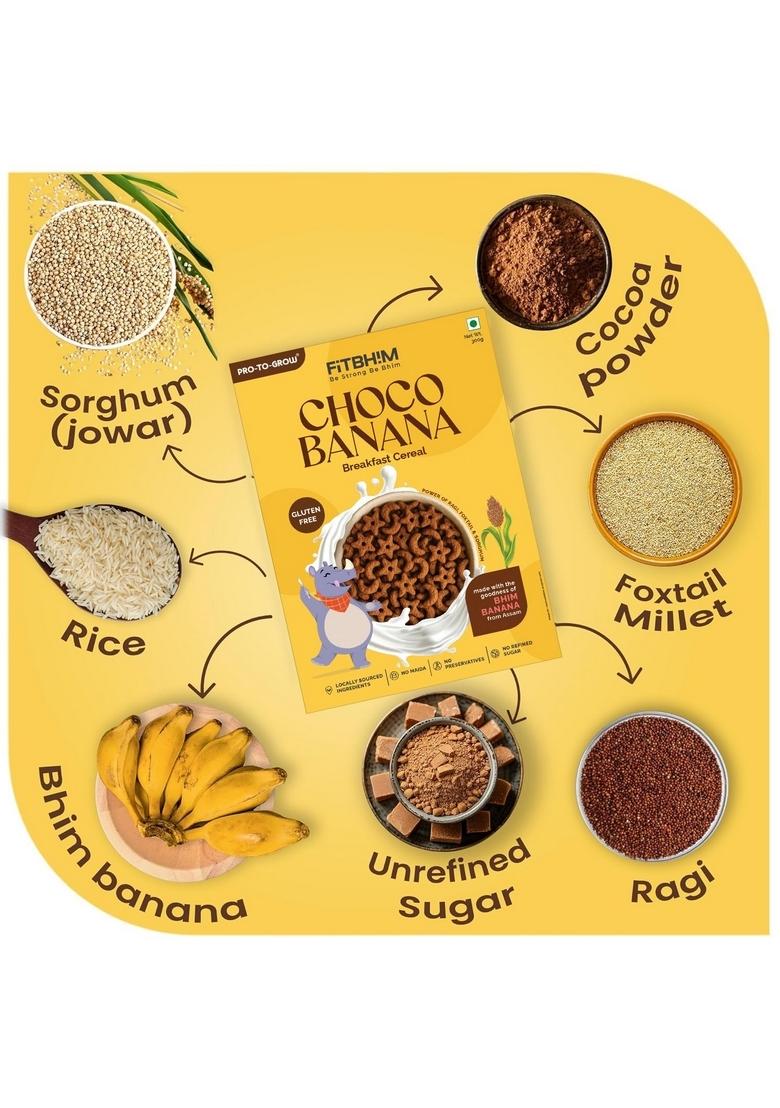 Pro To Grow Fitbhim Choco Banana Breakfast Cereal