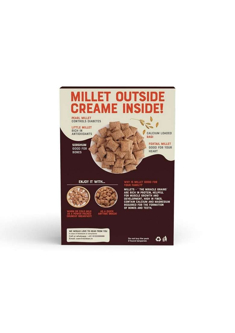 Millet Bank Black Forest Fills | Breakfast Cereal | No Added Colour, No Preservatives | Tasty & Delicious | 1 X 250G - Indya
