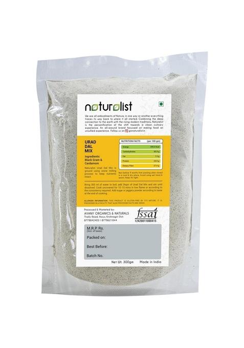 Naturalist 300 Gm Urad Dal Mix | 100% Natural | Chemical Free | Vitamin B Complex, Calcium And Potassium Rich Healthy Meal