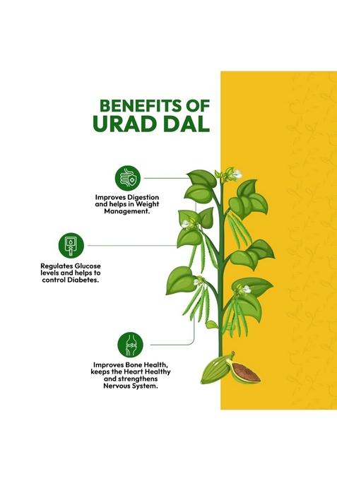 Naturalist 300 Gm Urad Dal Mix | 100% Natural | Chemical Free | Vitamin B Complex, Calcium And Potassium Rich Healthy Meal