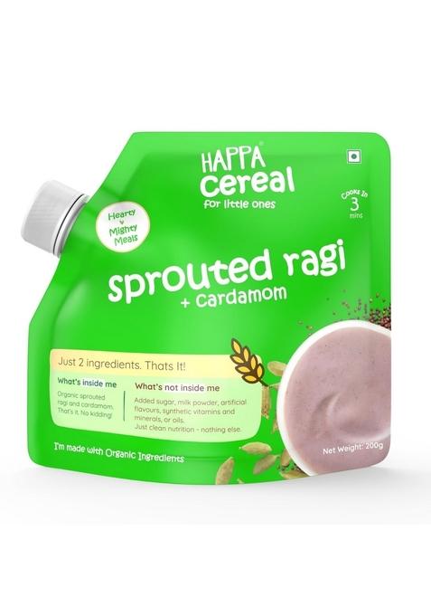 Happa Ragi And Cardamom Cereal For Babies | Only 2 Ingredients | No Sugar, Oil, Milk Powder, Flavours Or Colours | Traditional Porridge Recipe | Cooks In 3 Minutes | Stage 2 (6 Months+) | 200G Pack