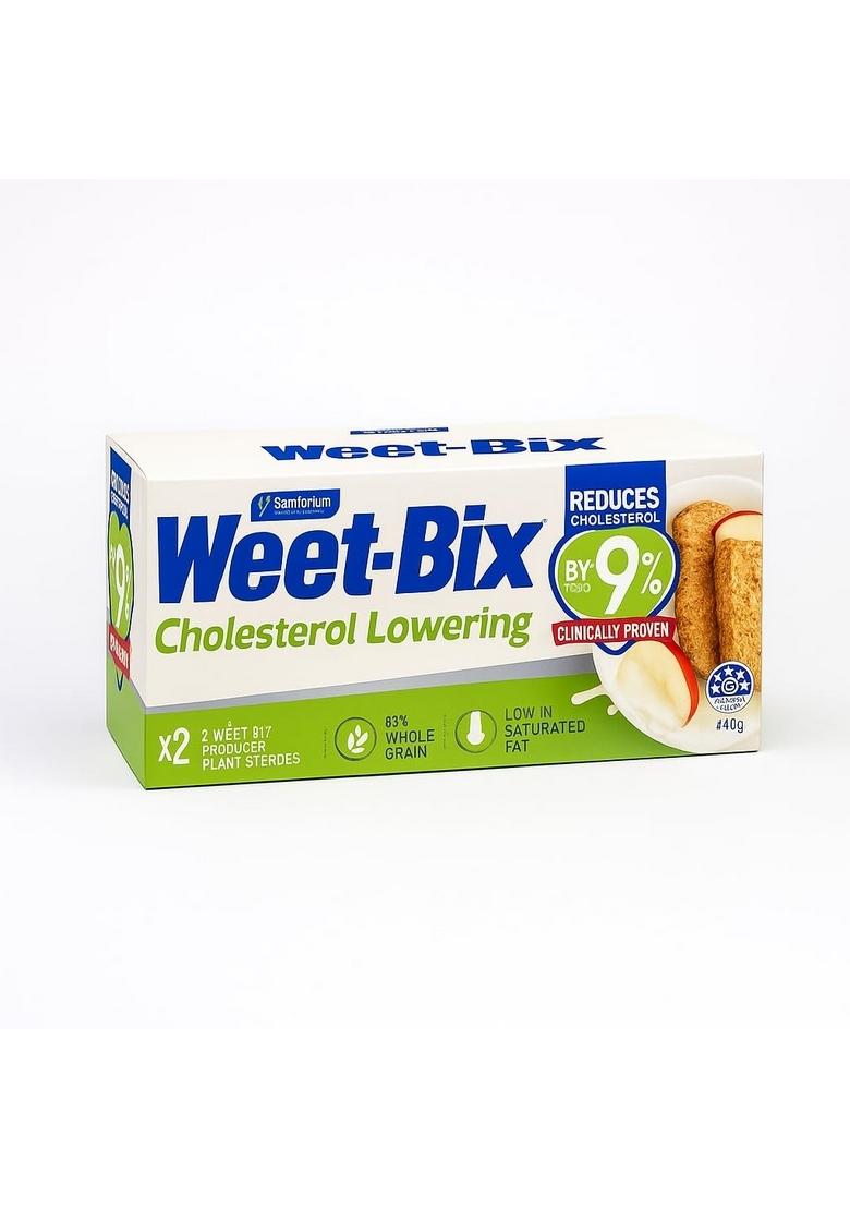 Weet-Bix By Sanitarium Cholesterol Lowering Cereal – High Fibre Wholegrain Breakfast – Reduces Cholesterol Naturally, Clinically Proven Beta-Glucan, Low Sugar, Heart Healthy – 425G (Imported-Aus)