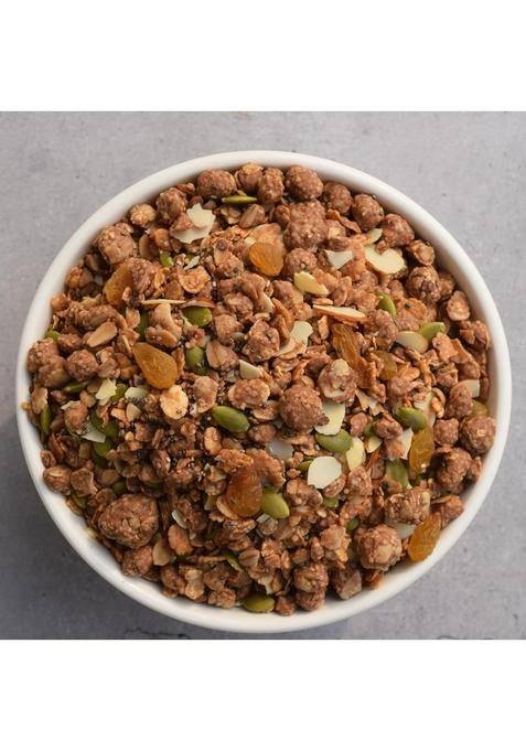 9Grams High Protein Muesli, 300G With 21G Protein/Serving. Made With Whey & Soy Protein, 4 Millets, Oats Wholegrain, Peanut Butter And Dark Chocolate, High Fibre, Low Carbs, No Preservatives And No Palm Oil