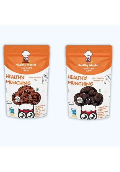 Healthy Master Vision To Serve Healthy Kids Combo Pack-400 Gm(Chocolate Cream Fills-200 G,Coco Vanilla Cream Fills-200 Gm) Kids Favourite